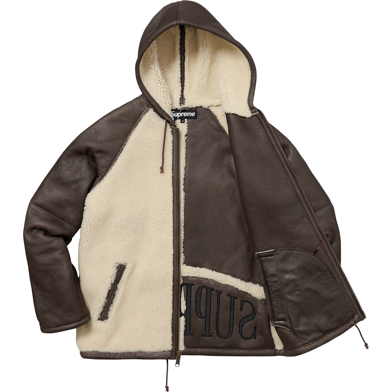 Reversed Shearling Hooded Jacket view 25